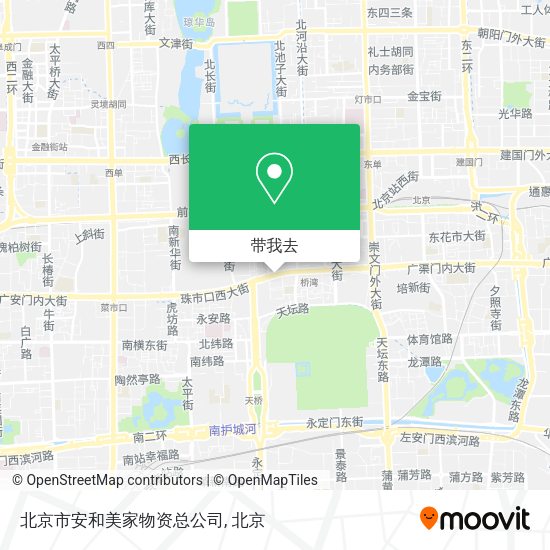 北京市安和美家物资总公司地图