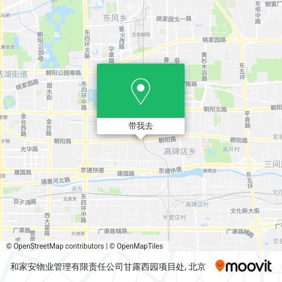 和家安物业管理有限责任公司甘露西园项目处地图