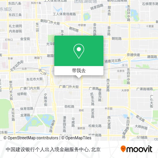 中国建设银行个人出入境金融服务中心地图