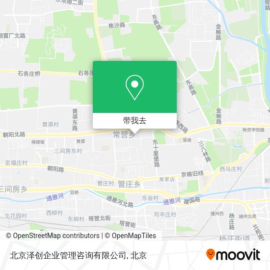 北京泽创企业管理咨询有限公司地图