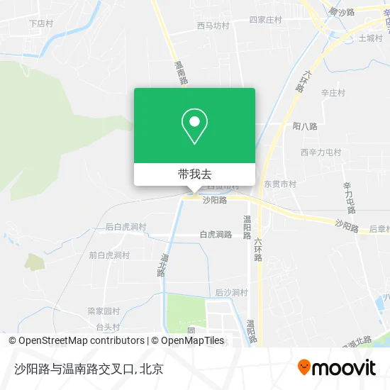 沙阳路与温南路交叉口地图