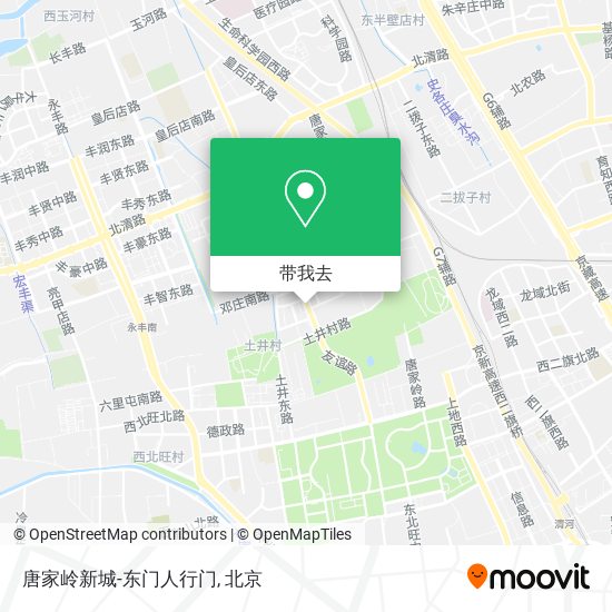 唐家岭新城-东门人行门地图