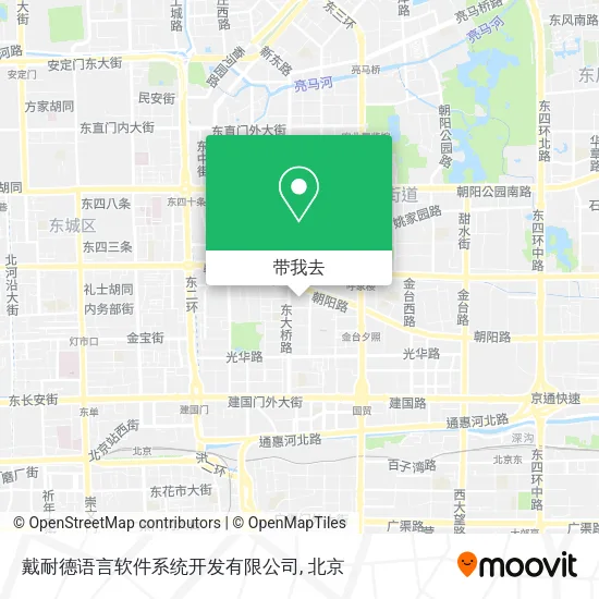 戴耐德语言软件系统开发有限公司地图