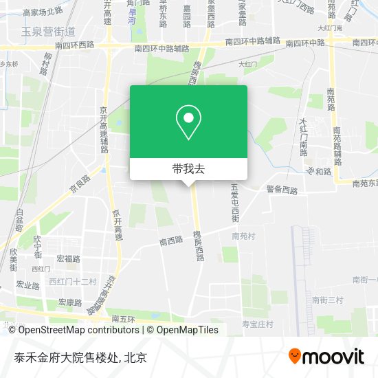 泰禾金府大院售楼处地图