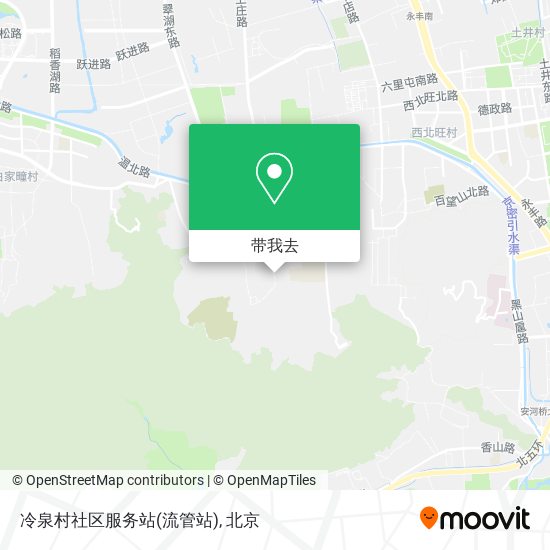 冷泉村社区服务站(流管站)地图