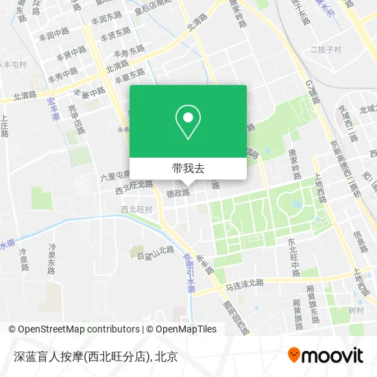深蓝盲人按摩(西北旺分店)地图