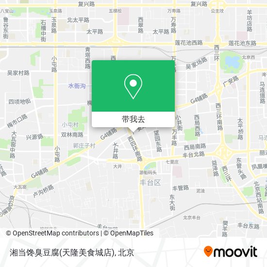 湘当馋臭豆腐(天隆美食城店)地图