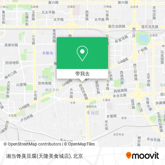 湘当馋臭豆腐(天隆美食城店)地图
