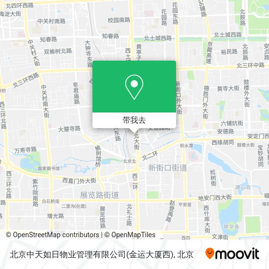 北京中天如日物业管理有限公司(金运大厦西)地图