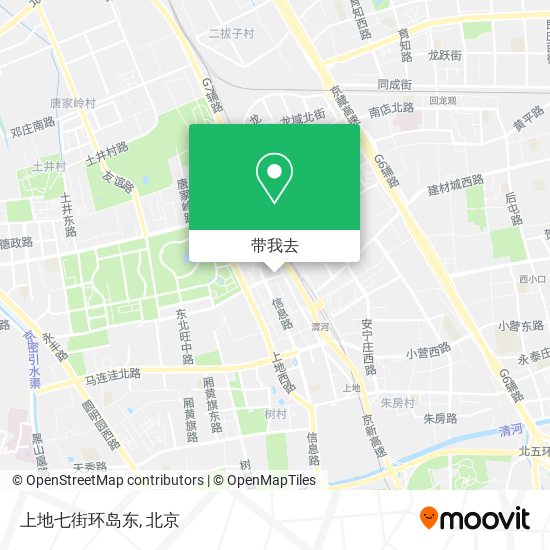 上地七街环岛东地图