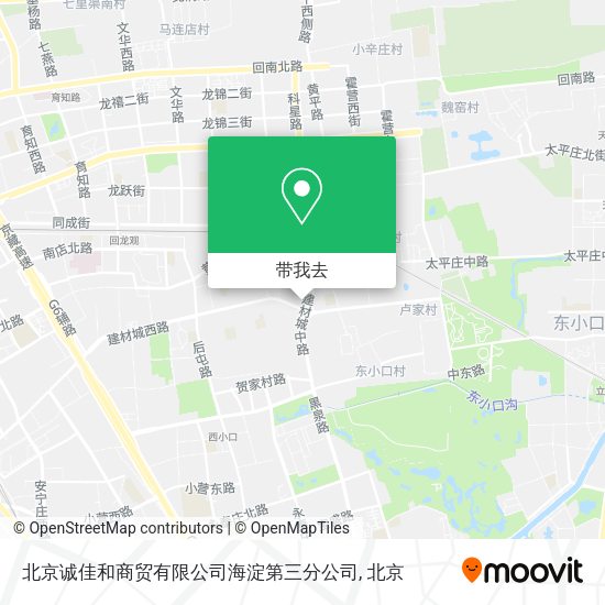北京诚佳和商贸有限公司海淀第三分公司地图