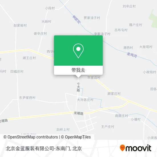 北京金蓝服装有限公司-东南门地图