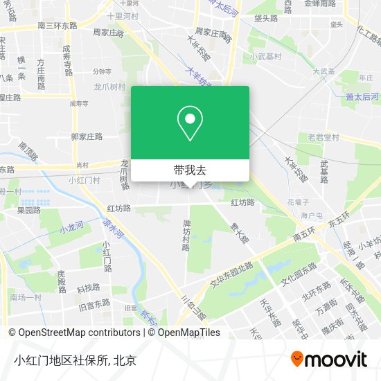 小红门地区社保所地图