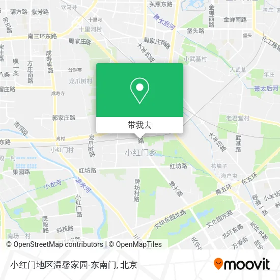 小红门地区温馨家园-东南门地图