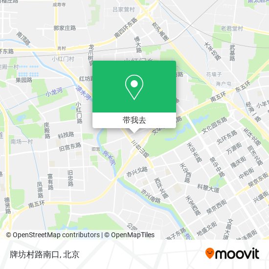 牌坊村路南口地图