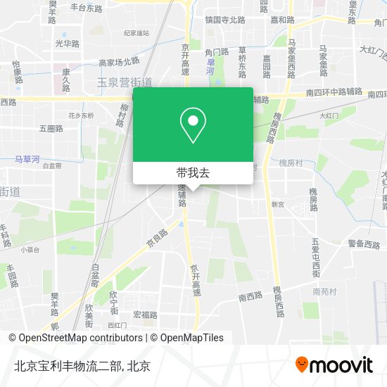 北京宝利丰物流二部地图