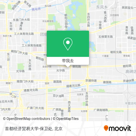 首都经济贸易大学-保卫处地图