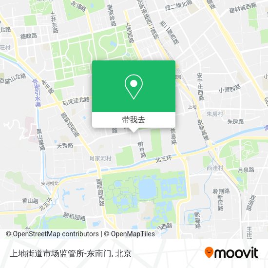 上地街道市场监管所-东南门地图