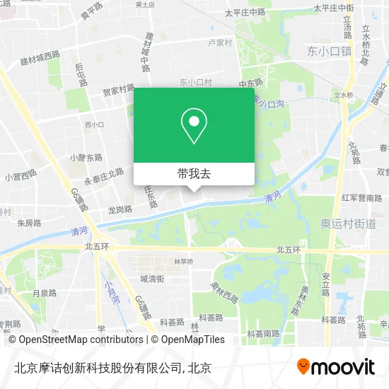 北京摩诘创新科技股份有限公司地图