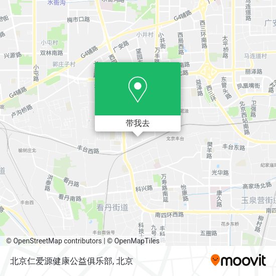 北京仁爱源健康公益俱乐部地图