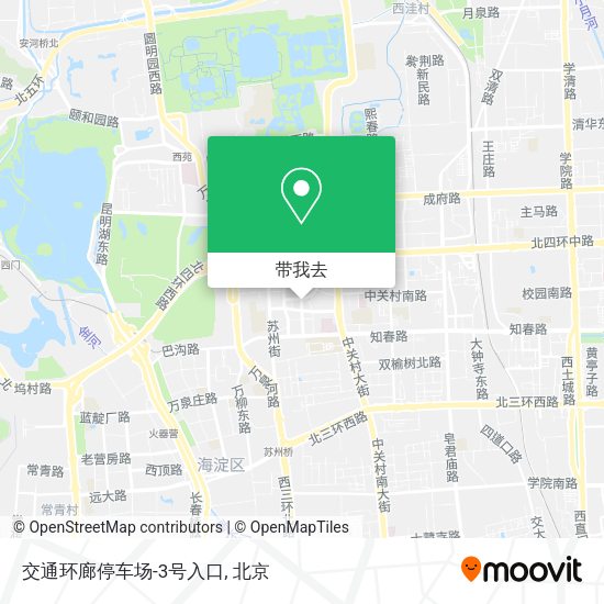 交通环廊停车场-3号入口地图