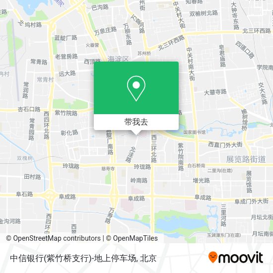 中信银行(紫竹桥支行)-地上停车场地图