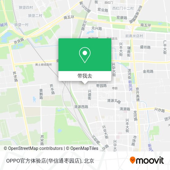 OPPO官方体验店(华信通枣园店)地图