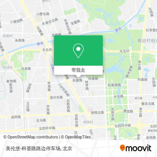 美伦堡-科荟路路边停车场地图