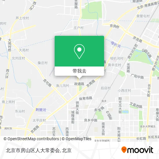 北京市房山区人大常委会地图