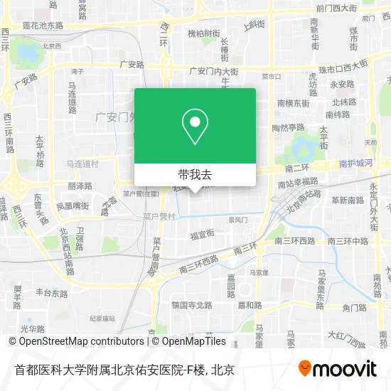 首都医科大学附属北京佑安医院-F楼地图