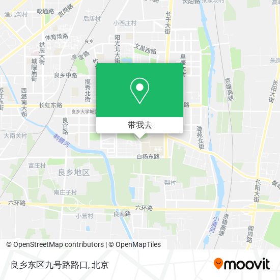 良乡东区九号路路口地图