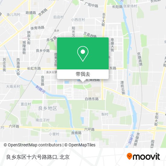 良乡东区十六号路路口地图