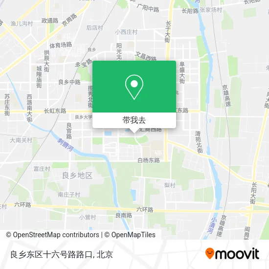良乡东区十六号路路口地图