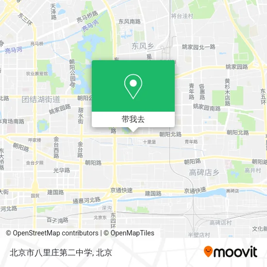 北京市八里庄第二中学地图