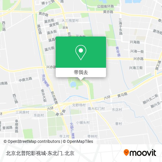 北京北普陀影视城-东北门地图