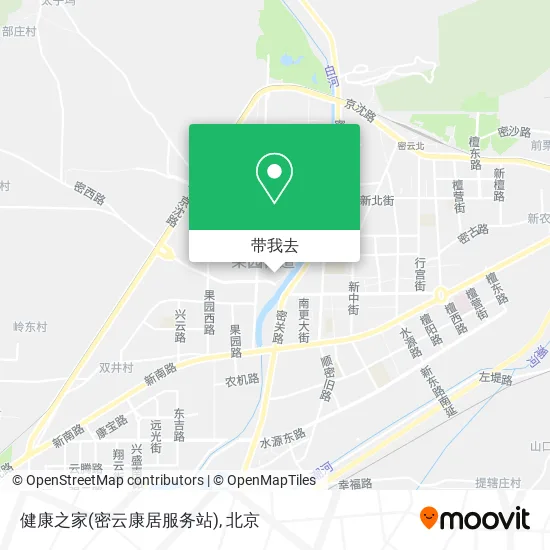 健康之家(密云康居服务站)地图