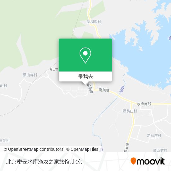 北京密云水库渔农之家旅馆地图