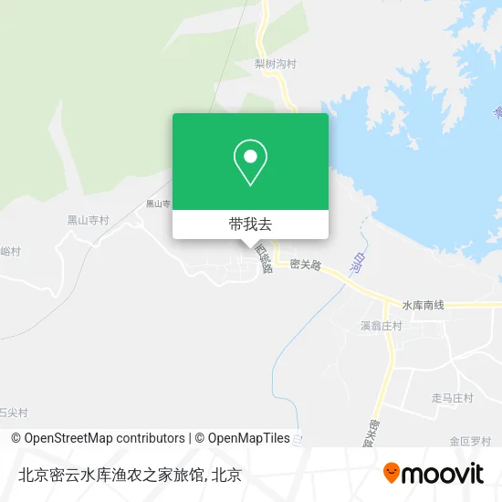 北京密云水库渔农之家旅馆地图