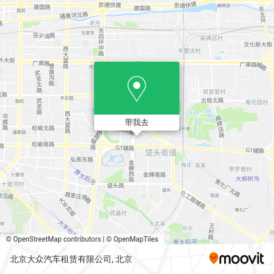 北京大众汽车租赁有限公司地图