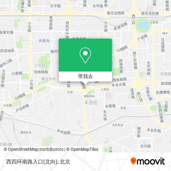 西四环南路入口(北向)地图