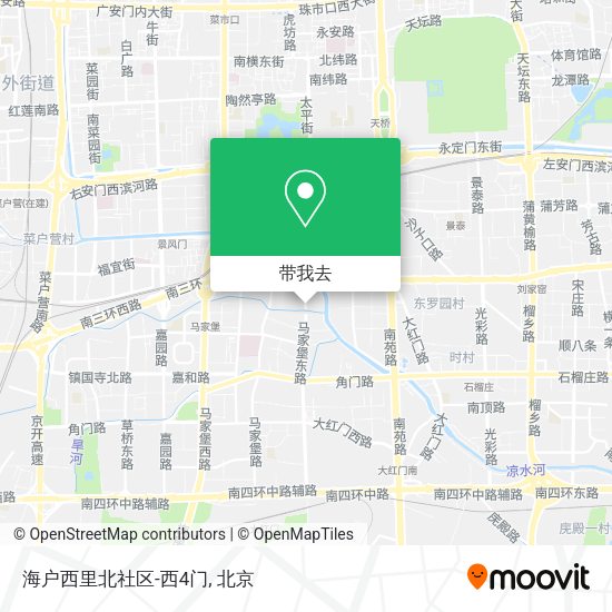 海户西里北社区-西4门地图
