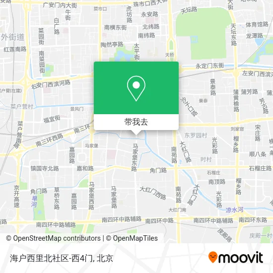 海户西里北社区-西4门地图