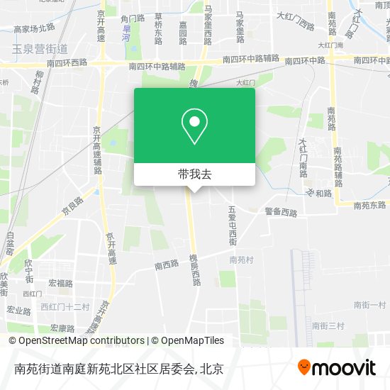 南苑街道南庭新苑北区社区居委会地图