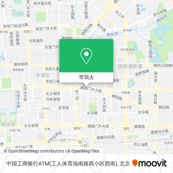 中国工商银行ATM(工人体育场南路西小区西南)地图