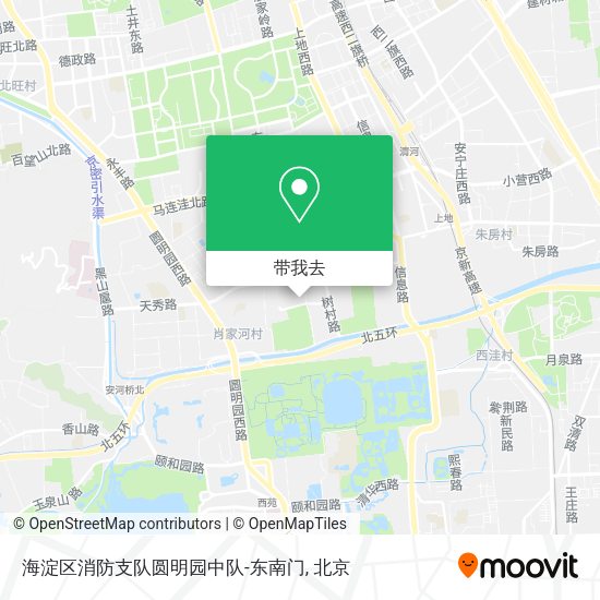 海淀区消防支队圆明园中队-东南门地图
