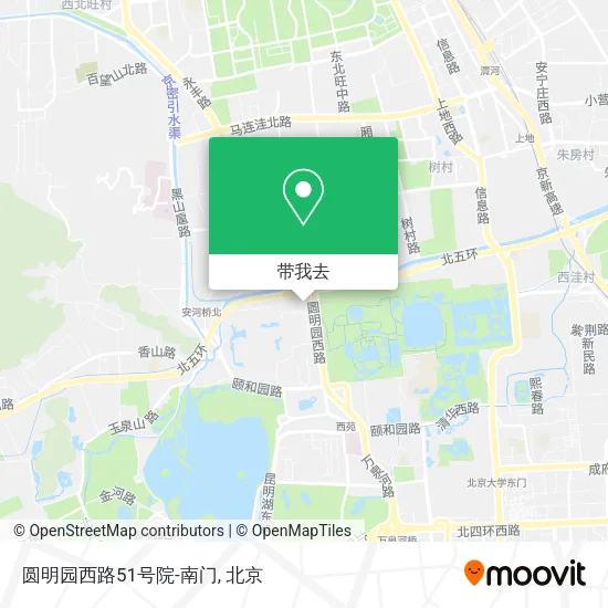 圆明园西路51号院-南门地图