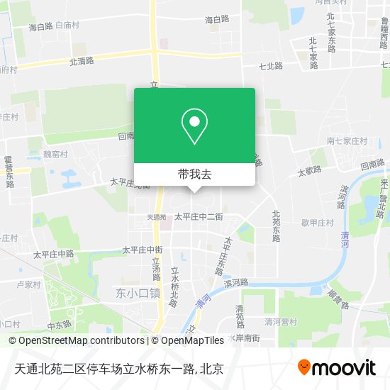 天通北苑二区停车场立水桥东一路地图