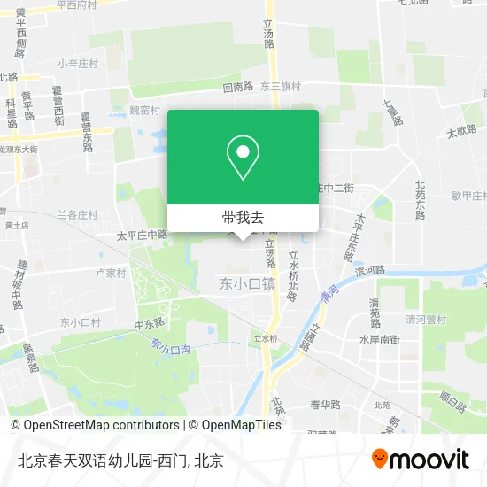 北京春天双语幼儿园-西门地图