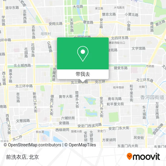 前洗衣店地图
