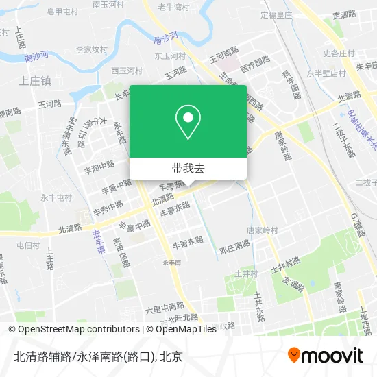 北清路辅路/永泽南路(路口)地图